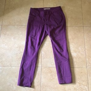 Purple, Old Navy, Mid-Rise, Skinny Jeans